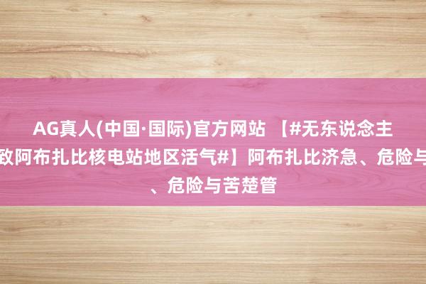 AG真人(中国·国际)官方网站 【#无东说念主机打击致阿布扎比核电站地区活气#】阿布扎比济急、危险与苦楚管