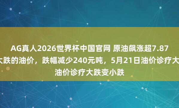 AG真人2026世界杯中国官网 原油飙涨超7.87%！5月大跌的油价，跌幅减少240元吨，5月21日油价诊疗大跌变小跌
