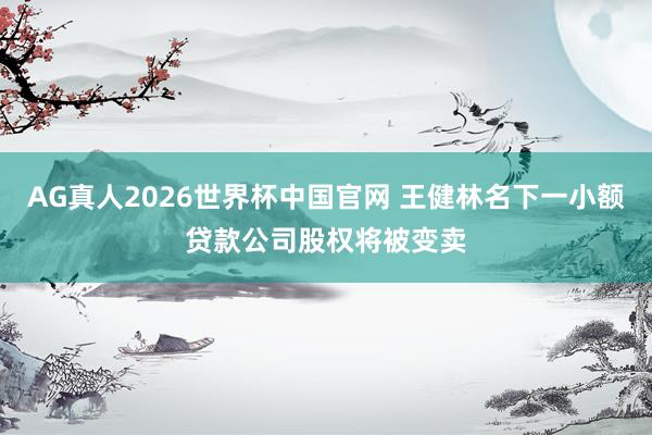 AG真人2026世界杯中国官网 王健林名下一小额贷款公司股权将被变卖