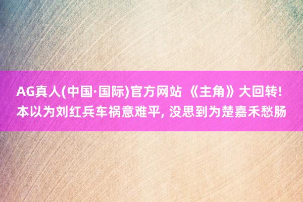 AG真人(中国·国际)官方网站 《主角》大回转! 本以为刘红兵车祸意难平, 没思到为楚嘉禾愁肠